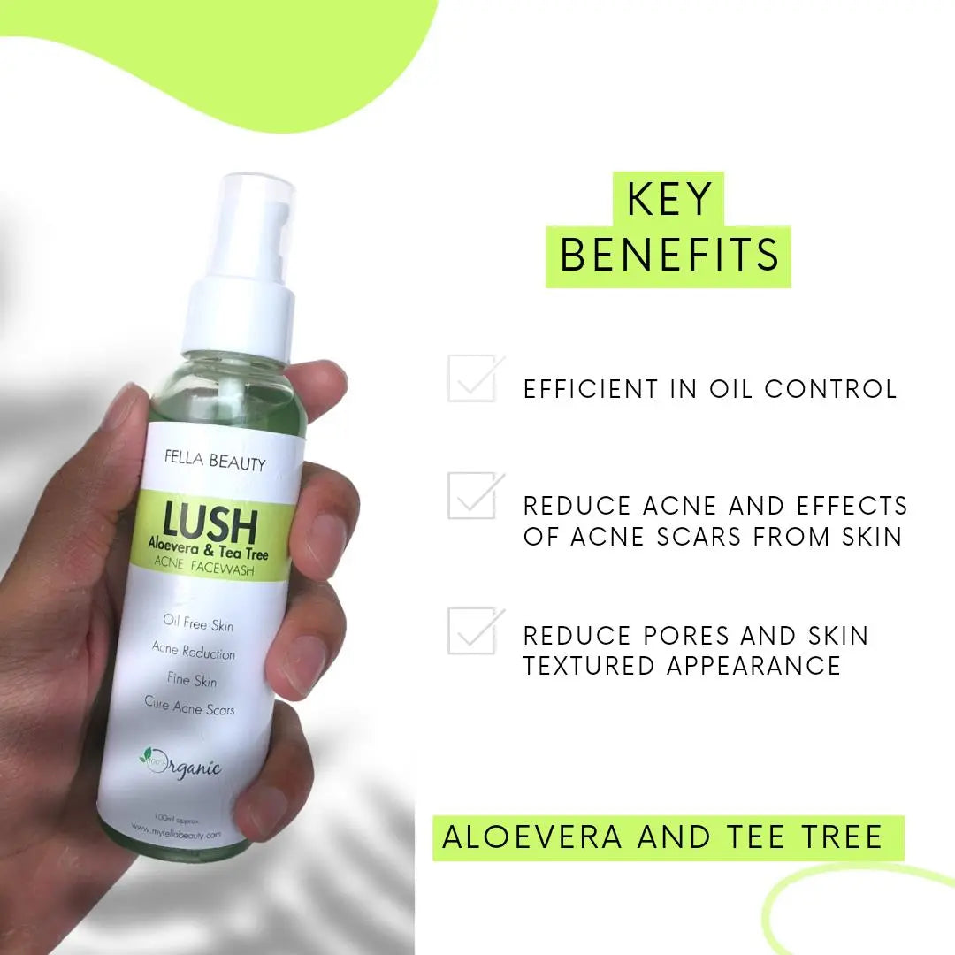 Fella Beauty LUSH Anti Acne Facewash with Aloe Vera & Tea Tree – FELLA  BEAUTY™