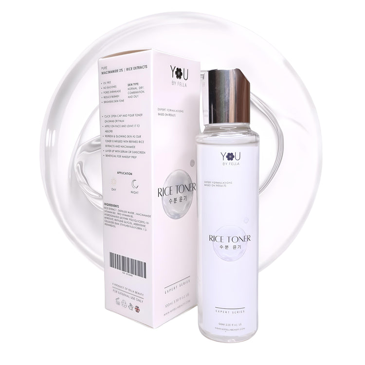 Rice Toner Glass Skin - Rice water Extract, Niacinamide - FELLA BEAUTY™