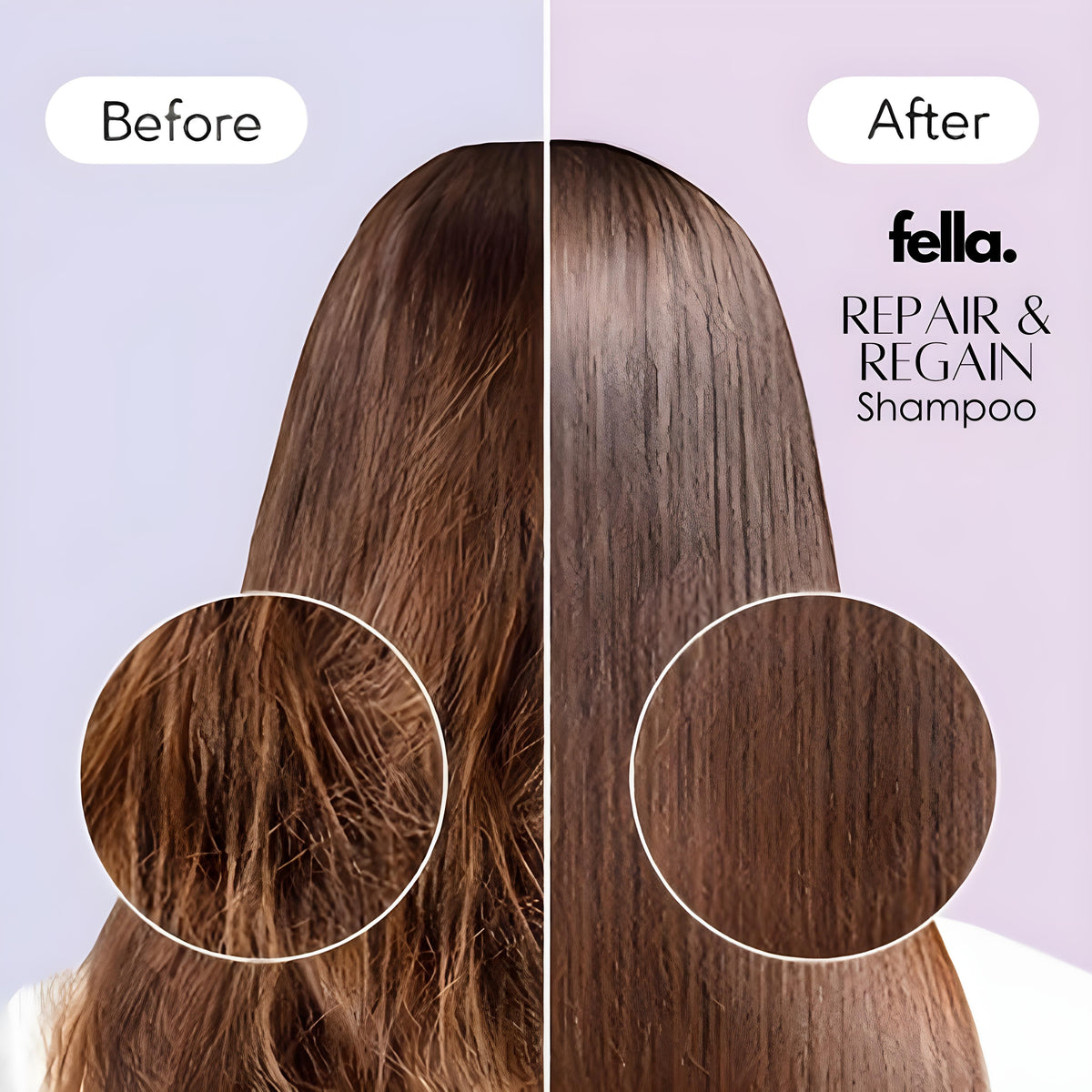 Shampoo | Repair and Regain Sulfate-Free  with Biotin & Rice Extracts - Clear Shampoo - FELLA BEAUTY™