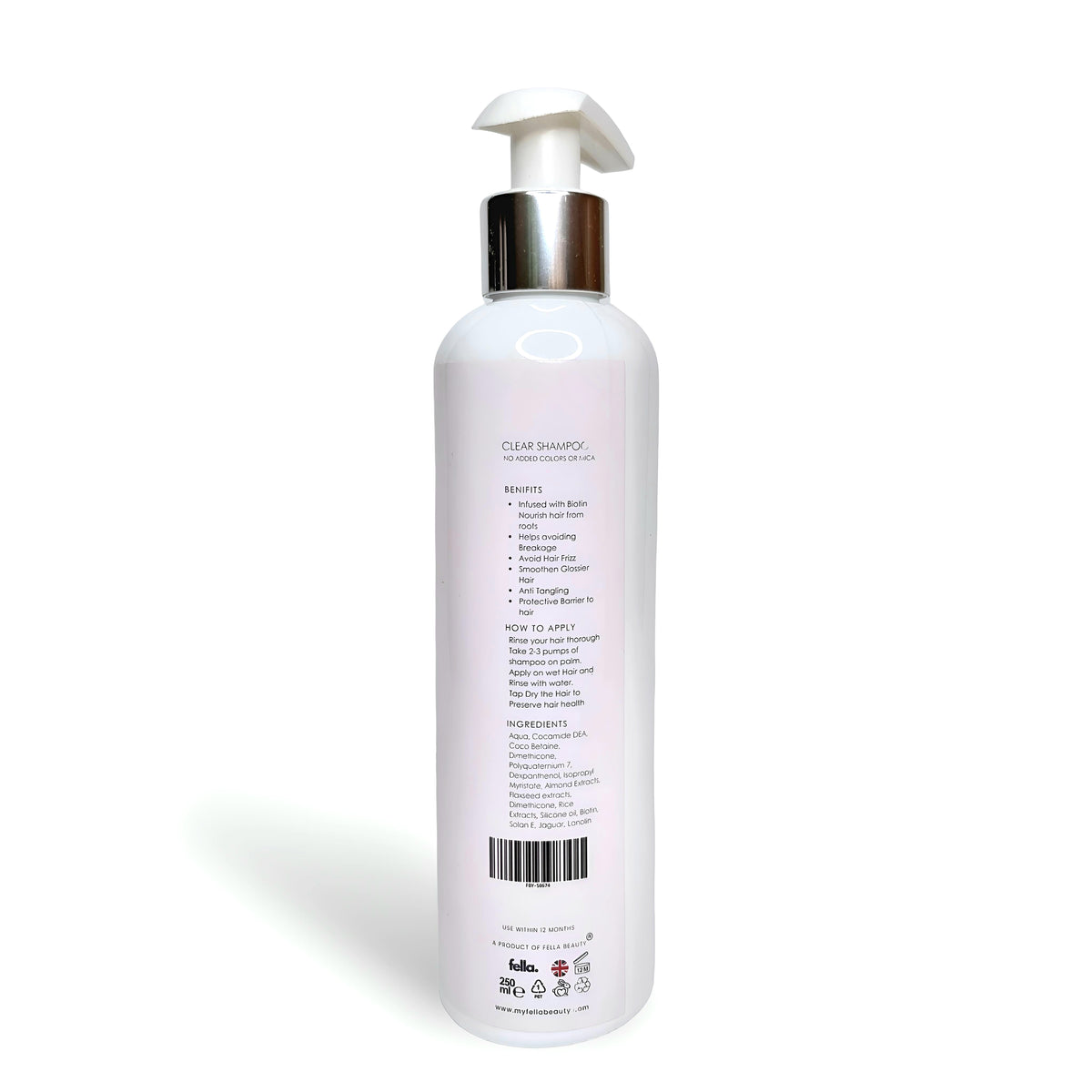 Shampoo | Repair and Regain Sulfate-Free  with Biotin & Rice Extracts - Clear Shampoo - FELLA BEAUTY™