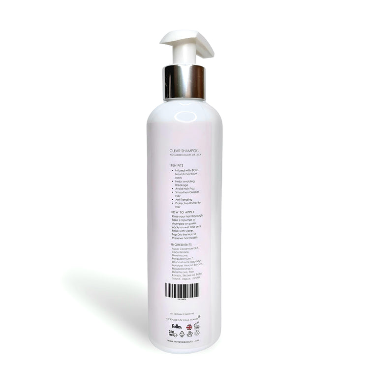 Shampoo | Repair and Regain Sulfate-Free  with Biotin & Rice Extracts - Clear Shampoo - FELLA BEAUTY™