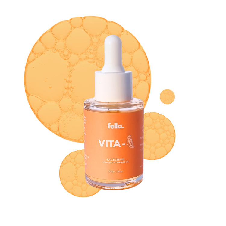 VITA  Vitamin-C Face serum Radiant Skin | Anti-Aging + Orange Oil - FELLA BEAUTY™