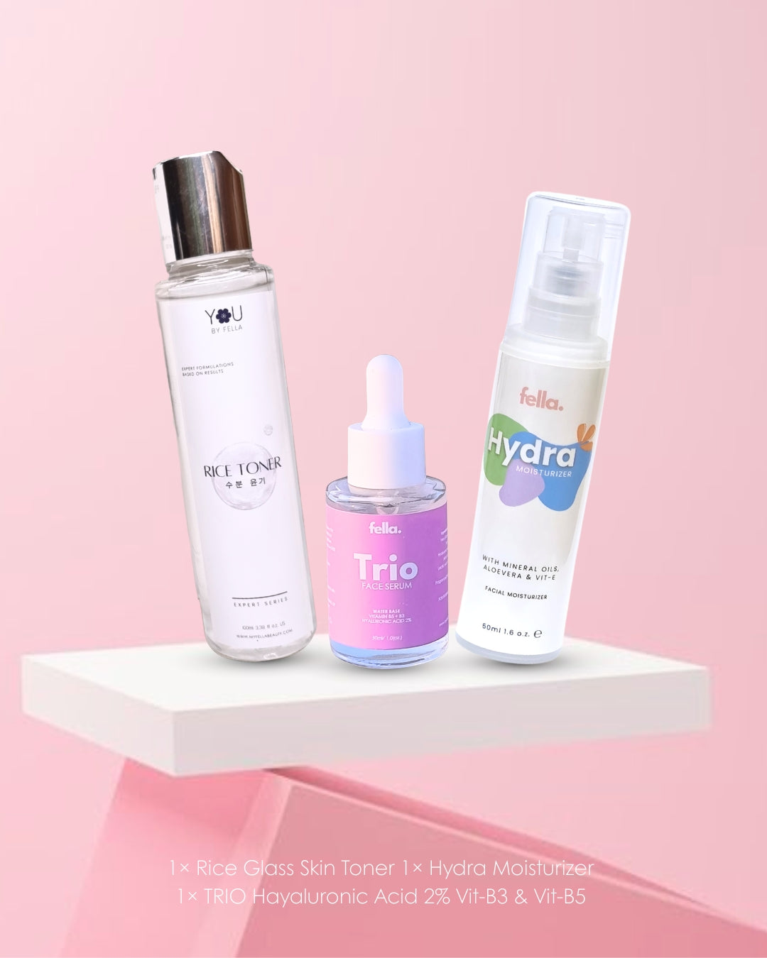Fella Rice Value Bundle - Rice toner Niacinamide 2% & Hydra Moisturizer (Serum of ...