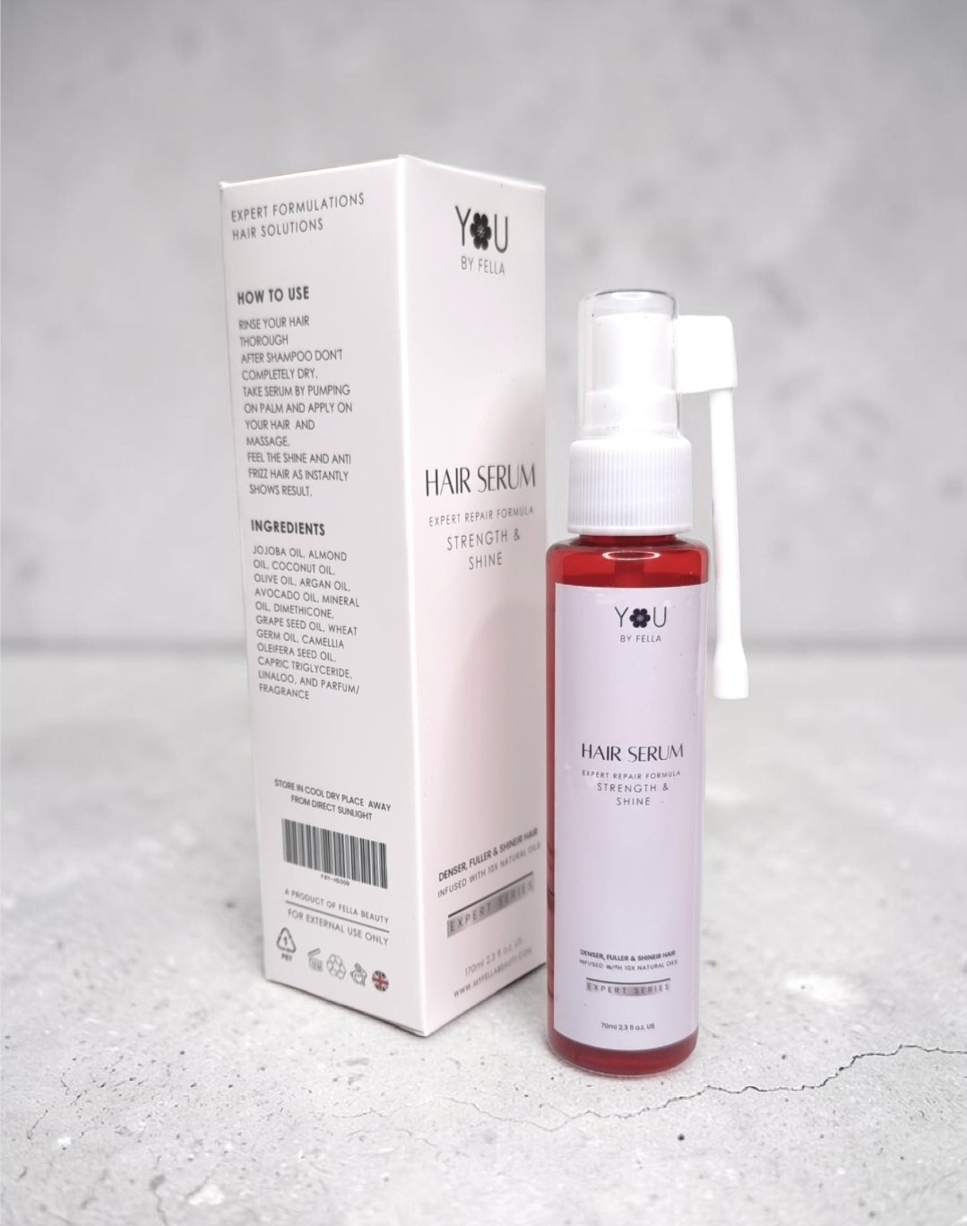 HAIR SERUM Frizz Control, Shine & Growth  -Infused Ten Natural Oils