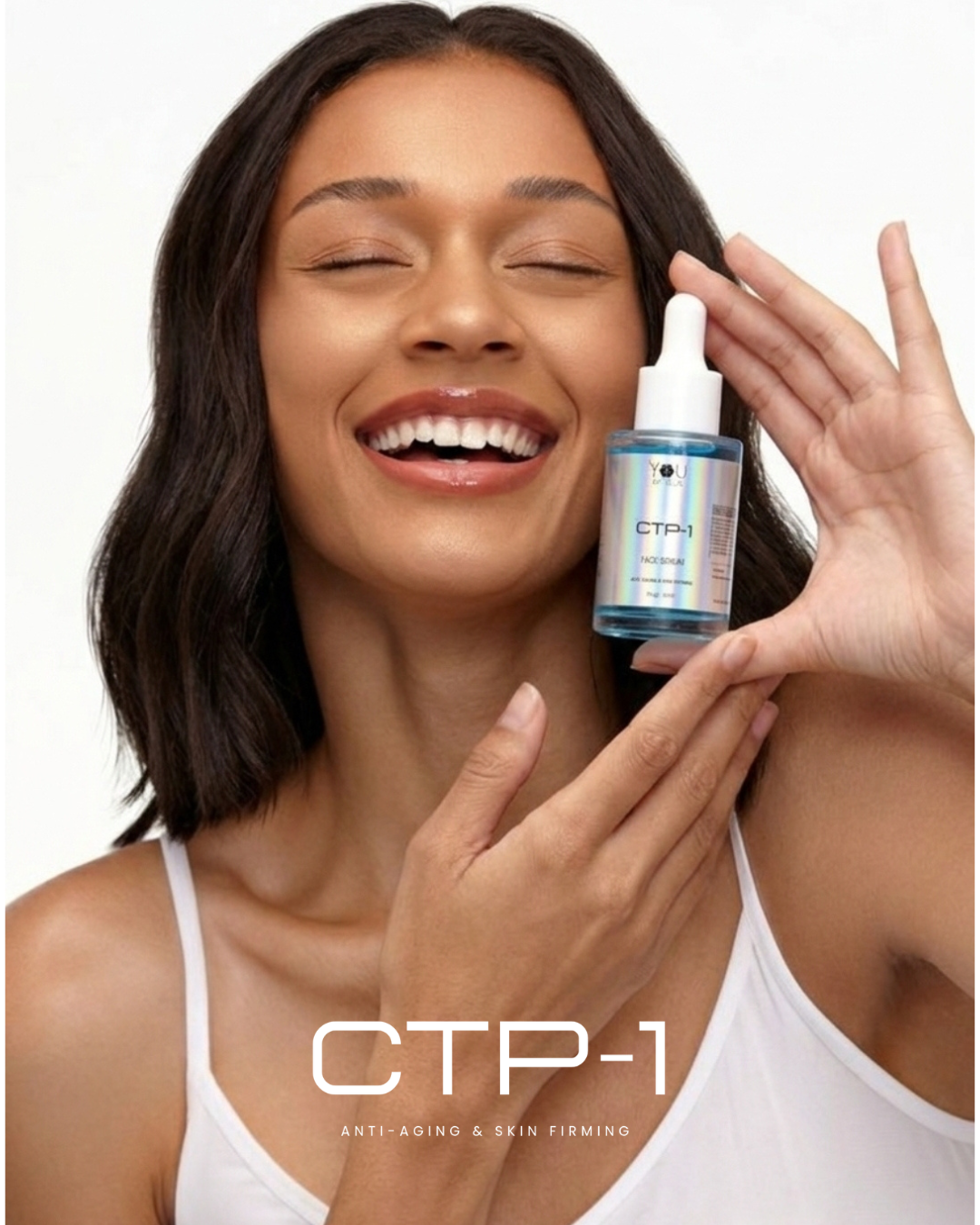 CTP-1 Copper tripeptide, Peptides Complex, Snail Mucin | Anti-Aging, Skin Brightening Face Serum